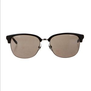 Black resin Gucci clubmaster sunglasses